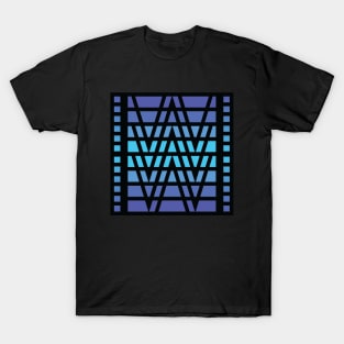 “Dimensional Waves” - V.2 Blue - (Geometric Art) (Dimensions) - Doc Labs T-Shirt